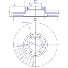 Bremsscheibe für MERCEDES-BENZ von CAR