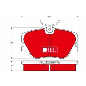 Bremsbeläge GDB818DTE von TRW günstig für 32,68 € online kaufen
