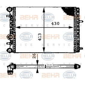 Kühler, Motorkühlung 8MK 376 716-234 von HELLA günstig für 63,93 € online kaufen
