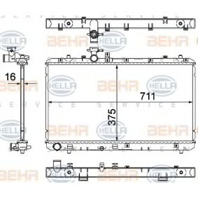 Kühler, Motorkühlung für SUZUKI von HELLA