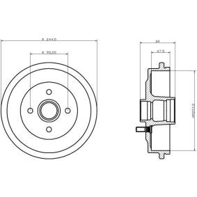 Achetez des Tambour de frein TEXTAR 94016500 à prix pour 104,73 €