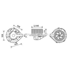 Compre Motor eléctrico, ventilador do habitáculo da PRASCO AI8370 a um preço baixo por 338,29 €