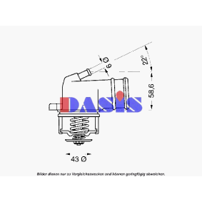 Kühlwasserthermostat für MERCEDES-BENZ von AKS DASIS