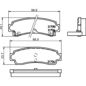 Compre Pastilhas de travão de MINTEX online para Sentra III (B13) a preços moderados