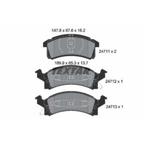 Acquista Kit pastiglie freni da TEXTAR 2471101 a buon mercato per soli 77,00 €