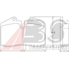 Achetez des Plaquettes de frein A.B.S. 36662 OE à prix pour 150,78 €