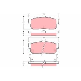 Bremsbeläge für NISSAN von TRW