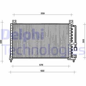Achetez des Condenseur, climatisation DELPHI TSP0225034 à prix pour 74,57 €