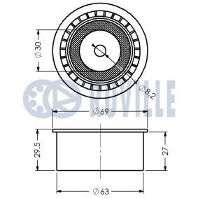 Spannrolle, Zahnriemen 55000 von RUVILLE günstig für 21,30 € online kaufen
