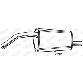 Endschalldämpfer 22119 von WALKER günstig für 82,44 € online kaufen