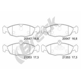 Achetez des Plaquettes de frein BRECK 20547 00 702 00 à prix pour 46,42 €