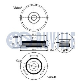 Riemenscheibe, Kurbelwelle 515505 von RUVILLE günstig für 61,86 € online kaufen