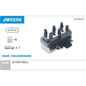 Zündspule JM5256 von JANMOR günstig für 112,40 € online kaufen