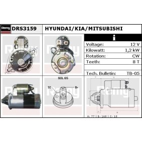Anlasser für HYUNDAI von DELCO REMY