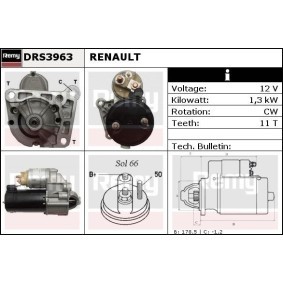 Anlasser für RENAULT von DELCO REMY