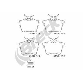 Achetez des Plaquettes de frein BRECK 24135 00 704 00 à prix pour 31,03 €
