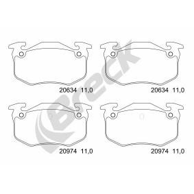 Achetez des Plaquettes de frein BRECK 20973 00 704 00 à prix pour 28,88 €