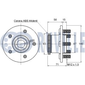 Federbeinstützlager 825213 von RUVILLE günstig für 21,35 € online kaufen