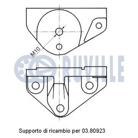 Spannrolle, Zahnriemen 57004 von RUVILLE günstig für 74,07 € online kaufen