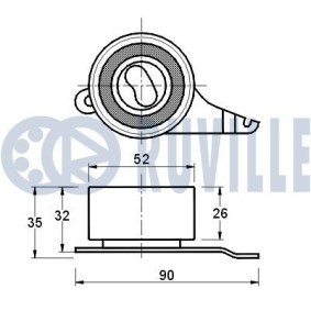 Spannrolle, Keilrippenriemen 55015 von RUVILLE günstig für 21,28 € online kaufen