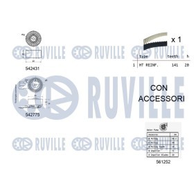 Zahnriemensatz 5810774 von RUVILLE günstig für 206,59 € online kaufen
