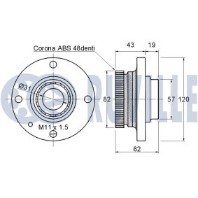 Rollensatz, Zahnriemen 5544750 von RUVILLE günstig für 57,65 € online kaufen