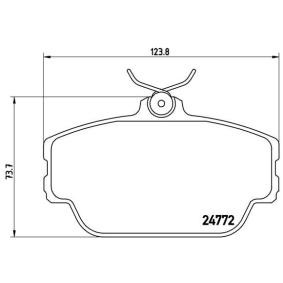 Köp Bromsbelägg av BREMBO P 46 001 till det låga priset 776,50 kr