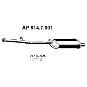 Endschalldämpfer 614.7.001 von EBERSPÄCHER günstig für 93,06 € online kaufen