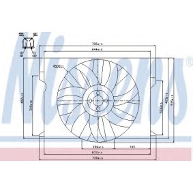 Kühlerlüfter 85077 von NISSENS günstig für 481,46 € online kaufen