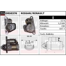 Anlasser des Herstellers DELCO REMY - Originalware Artikelnummer: DRS0376