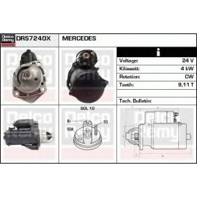 Anlasser für MERCEDES-BENZ von DELCO REMY