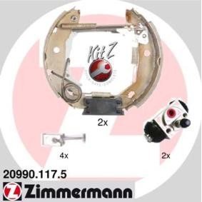 Acquista Kit freno, Freno a tamburo da ZIMMERMANN 20990.117.5 a buon mercato per soli 102,81 €