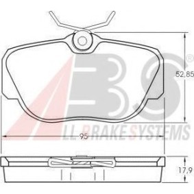 Bremsbeläge für MERCEDES-BENZ von A.B.S.