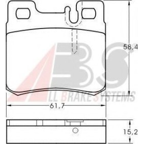 Bremsbeläge 36687 OE von A.B.S. günstig für 22,04 € online kaufen