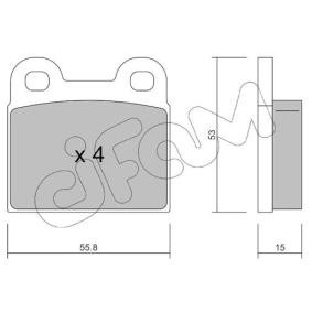 Compre Pastilhas de travão da CIFAM 822-002-1 a um preço baixo por 16,75 €