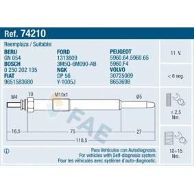 Glühkerze 74210 von FAE günstig für 19,39 € online kaufen