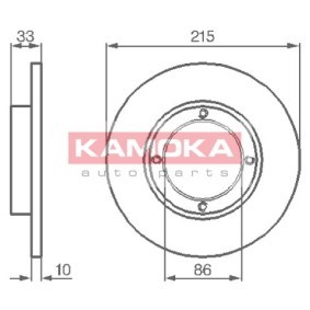 Bremsscheibe 1032196 von KAMOKA günstig für 9,78 € online kaufen