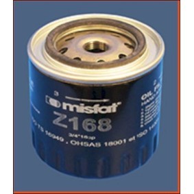 Achetez des Filtre à huile MISFAT Z168 à prix pour 6,30 €