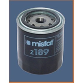 Achetez des Filtre à huile MISFAT Z189 à prix pour 7,36 €