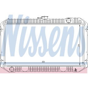 Kühler, Motorkühlung für NISSAN von NISSENS