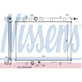 Kühler, Motorkühlung 63744 von NISSENS günstig für 98,27 € online kaufen