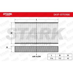 Innenraumfilter SKIF-0170166 von STARK günstig für 12,37 € online kaufen