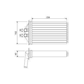 Achetez des Radiateur de chauffage VALEO 715306 à prix pour 83,92 €