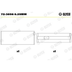 Kurbelwellenlager 72-3856 0.25mm von GLYCO günstig für 30,77 € online kaufen