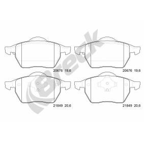 Achetez des Plaquettes de frein BRECK 21848 00 701 00 à prix pour 37,04 €