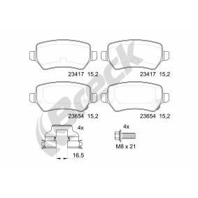 Achetez des Plaquettes de frein BRECK 23417 00 704 10 à prix pour 37,32 €