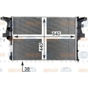 Kühler, Motorkühlung für IVECO von HELLA