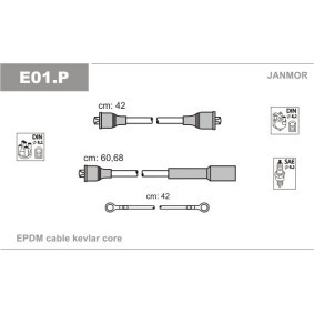 Comprar Juego de cables de encendido de JANMOR E01.P a bajo precio de 7,41 €