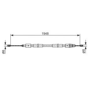 Handbremsseil 1 987 482 541 von BOSCH günstig für 22,89 € online kaufen