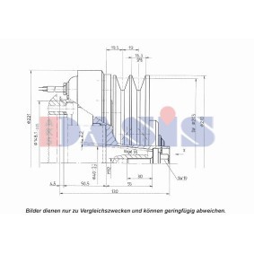 Achetez des Embrayage magnétique pour compresseurs de climatisation AKS DASIS 851142N à prix pour 91,06 €